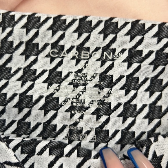 Carbon 38 Houndstooth Jacquard 7/8 Leggings XS - Picture 3 of 5